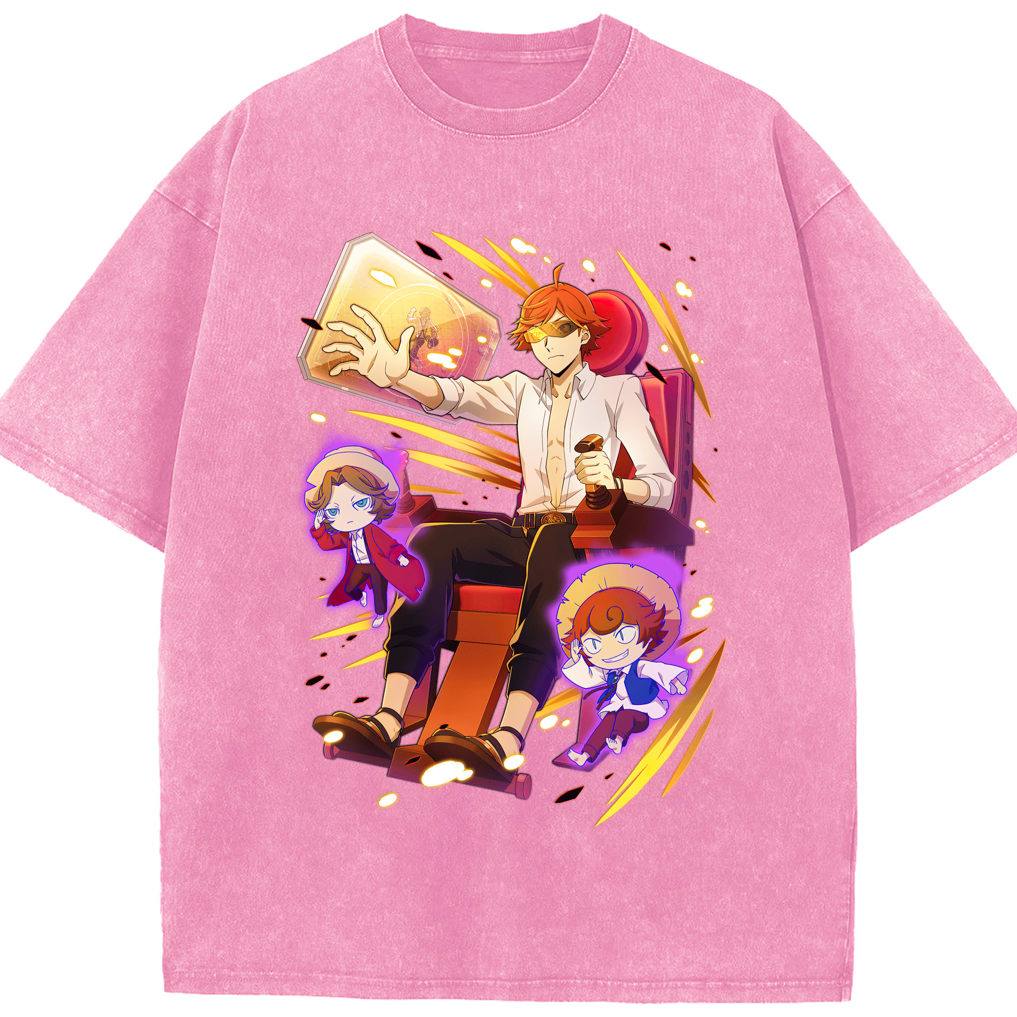 （画像用） 文豪ストレイドッグス Bungo Stray Dogs 綿100% ヴィンテージ風 半袖Tシャツ（フロントプリント）